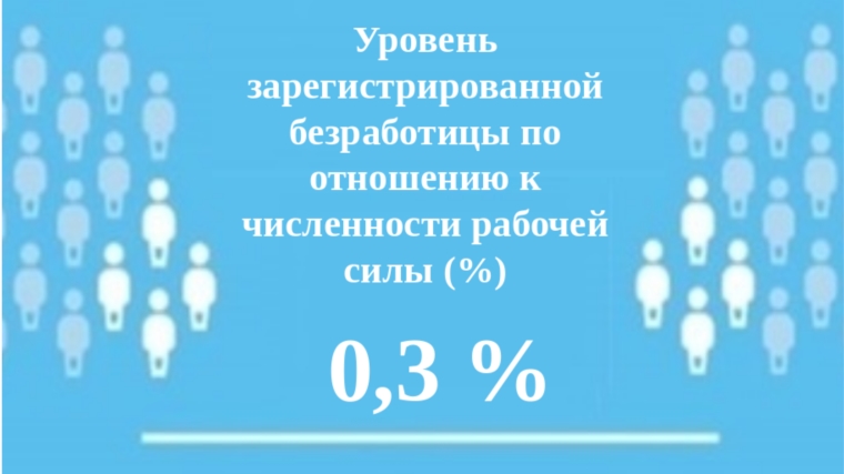 Уровень регистрируемой безработицы в Чувашской Республике составил 0,3 %